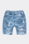 Oh Boy Distressed Denim Shorts - Posh Peyton